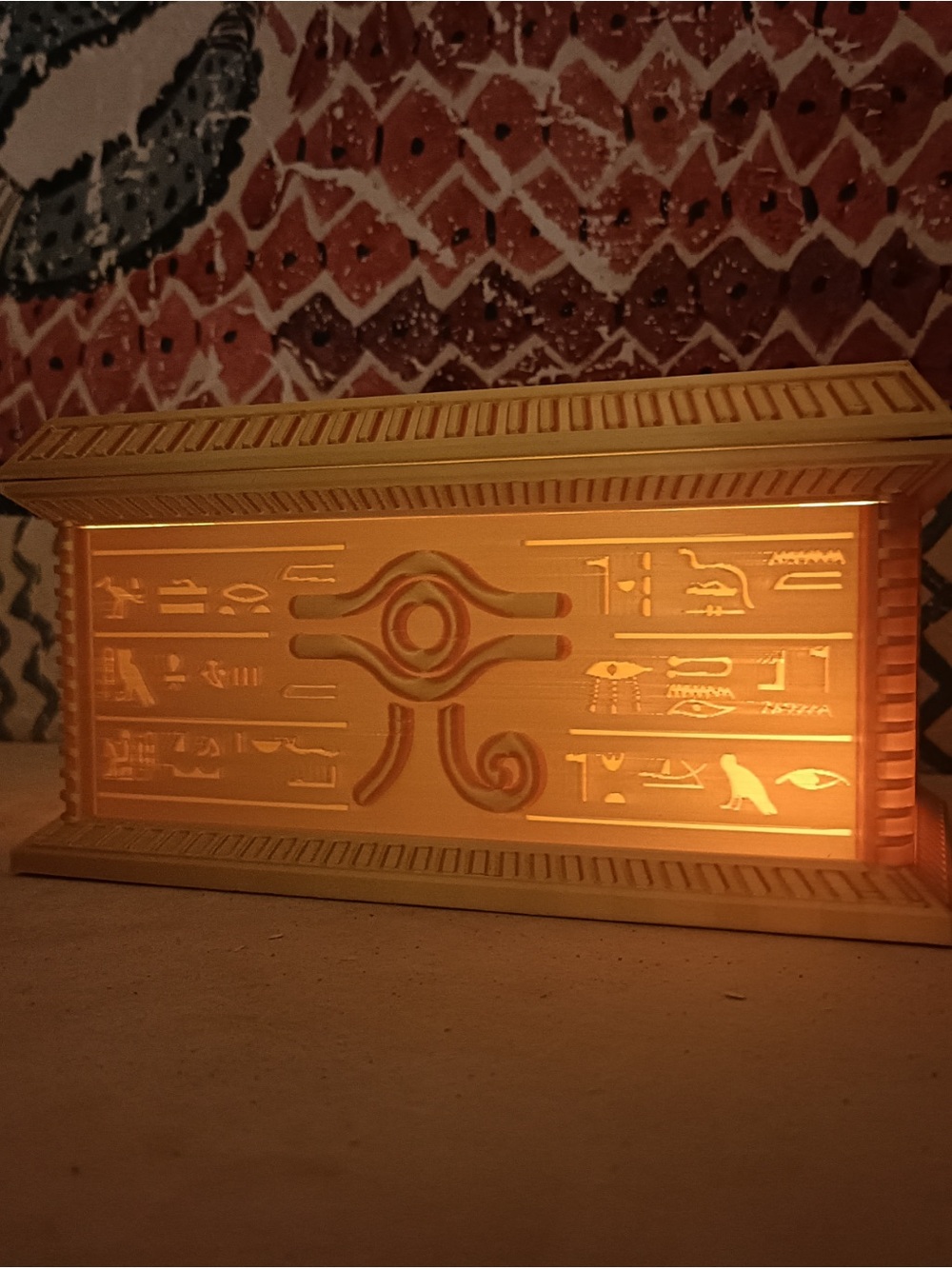 Yu-Gi-Oh! Millennium Puzzle & Pharaoh Storage Box Card Organizer Handmade - Picture 2 of 4
